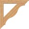 Ekena Millwork Funston Traditional Smooth Bracket w/ Offset Brace, Western Red Cedar, 7 1/2"W x 48"D x 48"H BKT0806X48X48FST01SWR - alternate 2